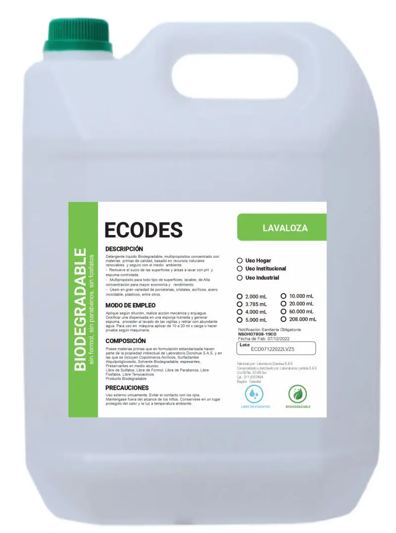 Productos de Limpieza Industrial y HogarLima lavaloza-liquido